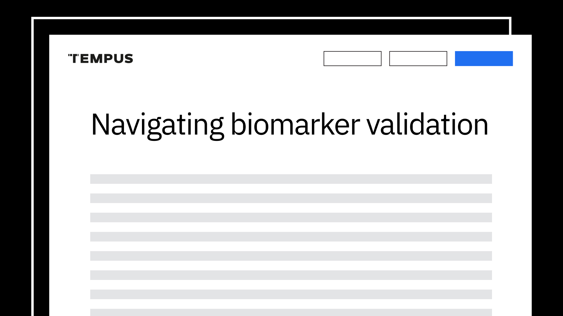 Navigating biomarker validation