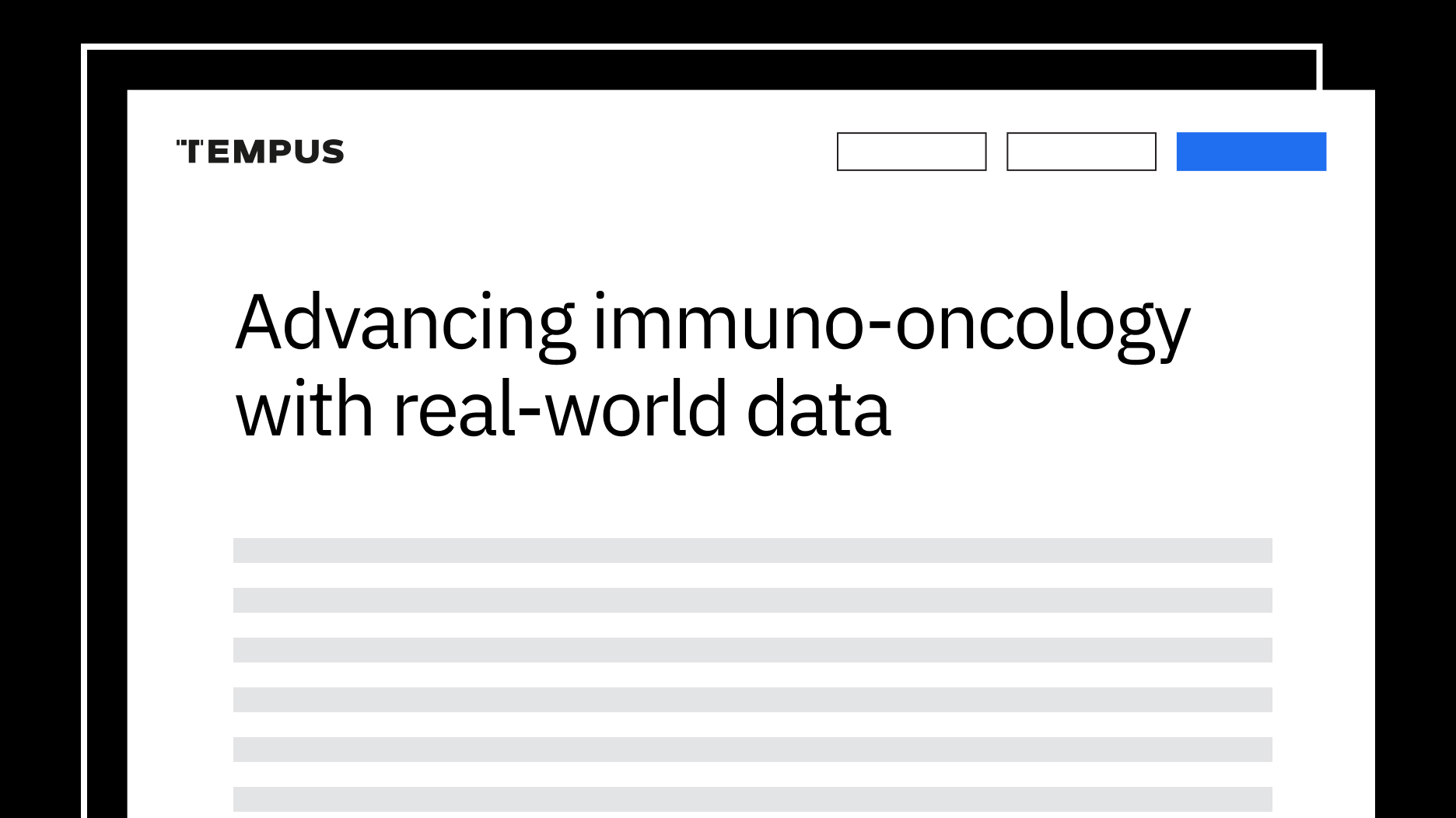 Advancing immuno-oncology with real-world data