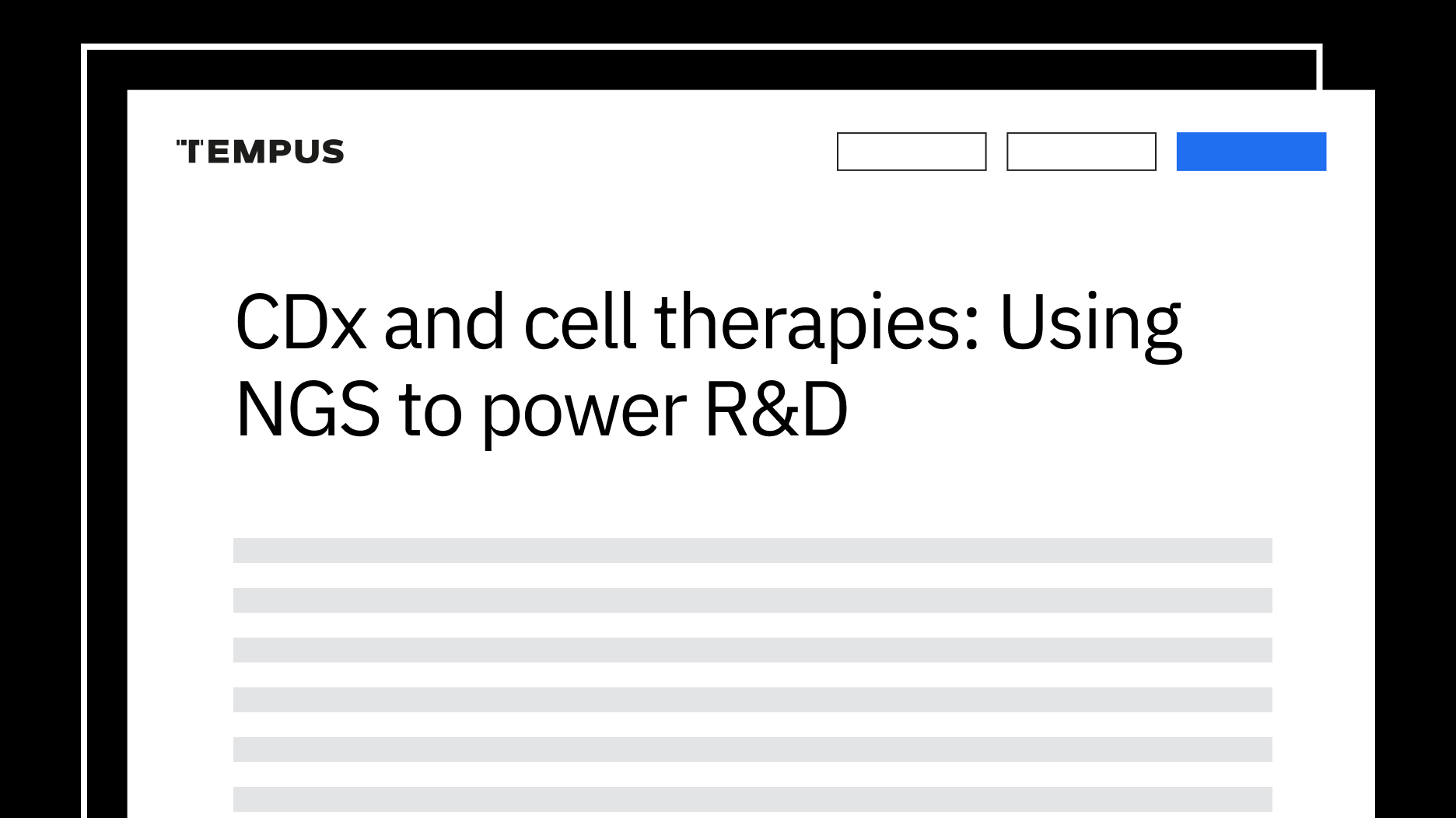 CDx and cell therapies: Using NGS to power R&D