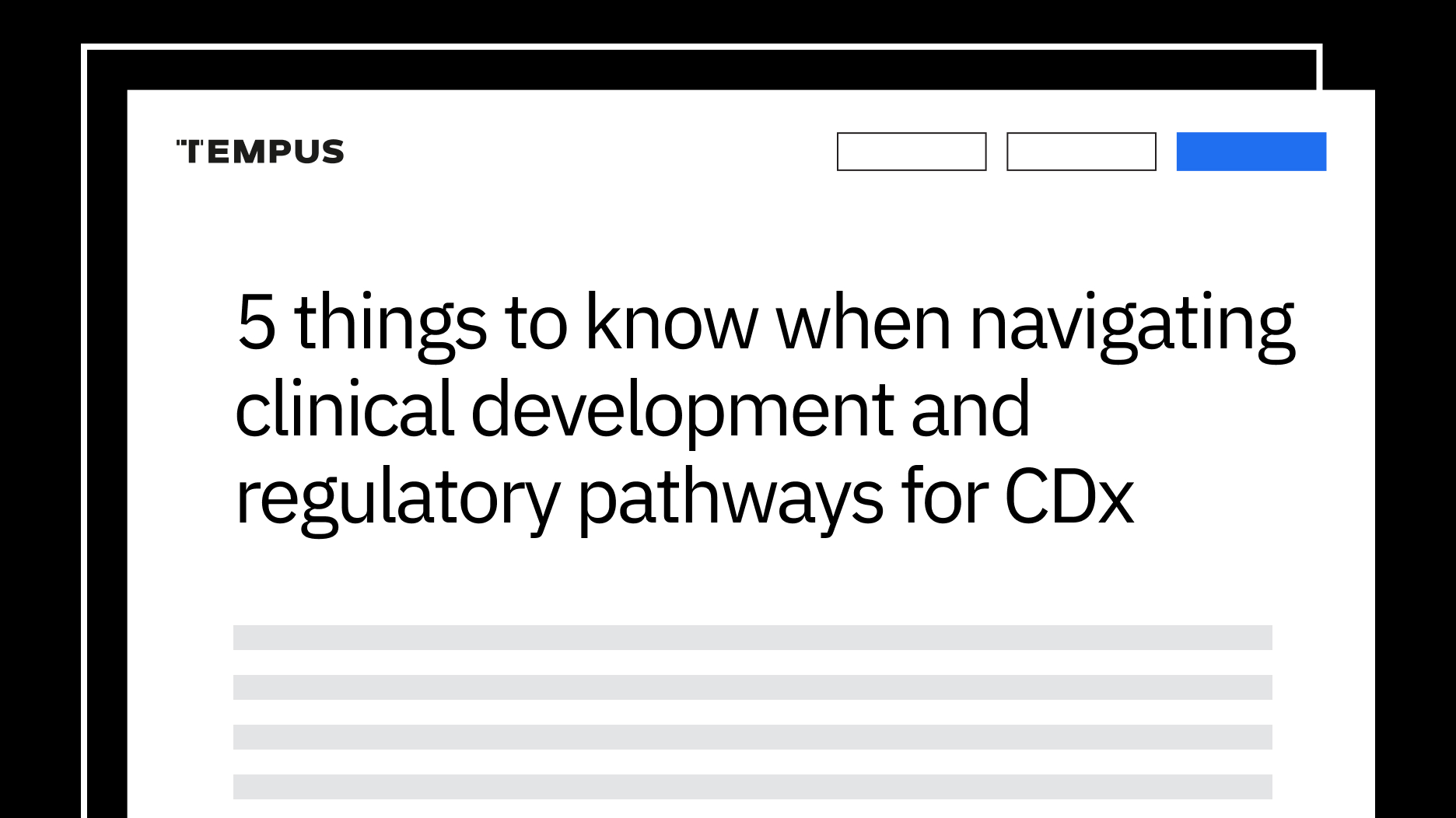 5 things to know when navigating clinical development and regulatory pathways for CDx