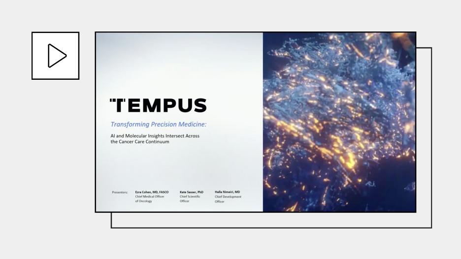 Tempus Presentation at the 2024 ASCO® Annual Meeting