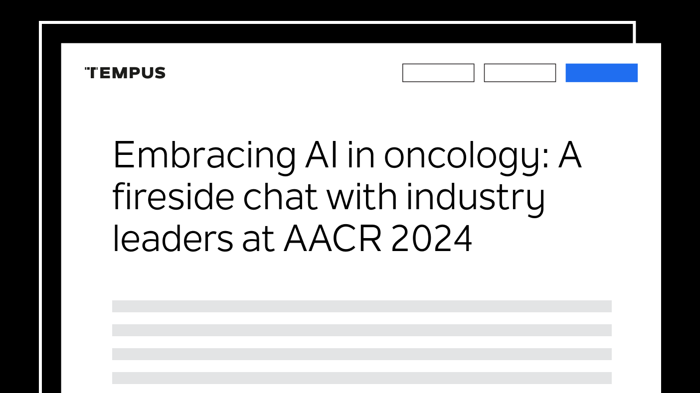 Q&A: embracing AI in oncology: A fireside chat with industry leaders at AACR 2024