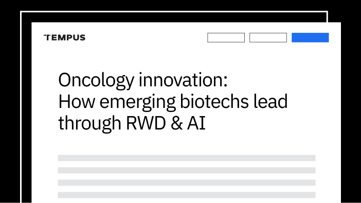 Oncology innovation: How emerging biotechs lead through RWD & AI